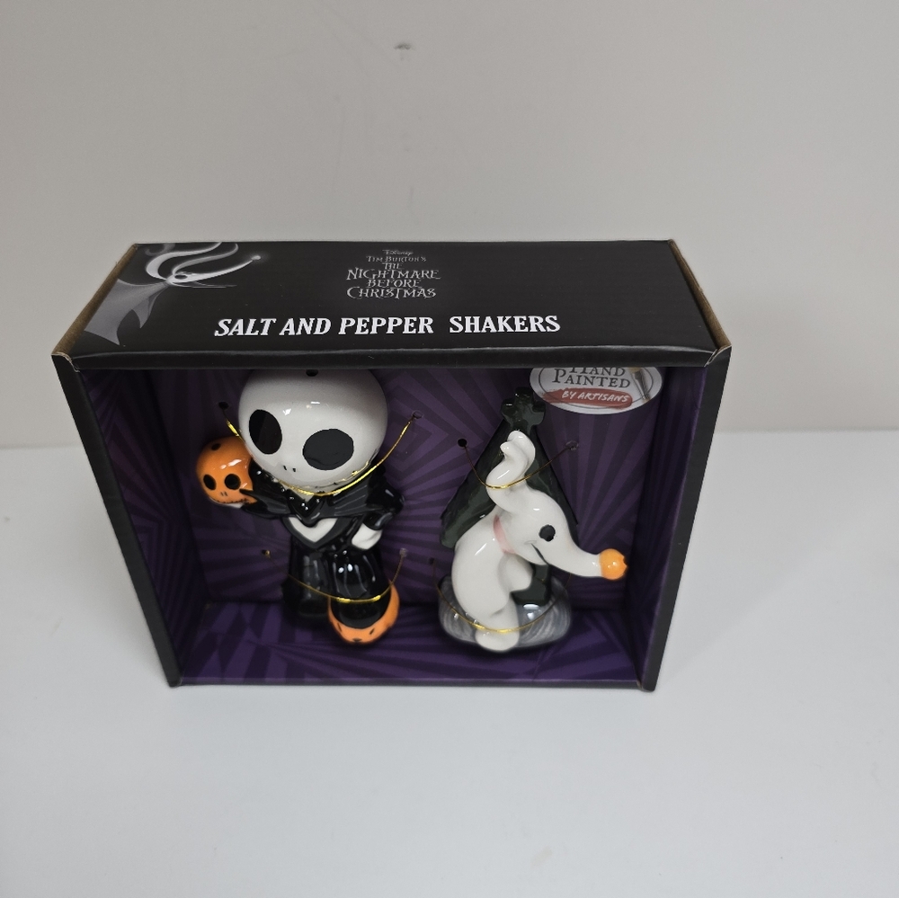 Disney NBC Jack Skellington Zero Salt Pepper Shakers NWT - Picture 2 of 5